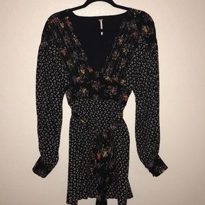 Free people long sleeve dress. Like new.